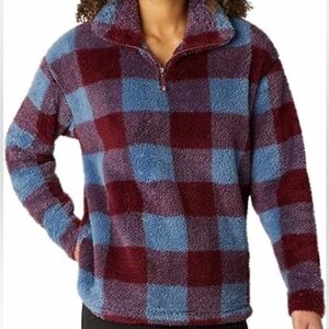 Eddie Bauer Ultra Soft Plush Fleece Quarter 1/4 Zip Sweatshirt Womens size xxl